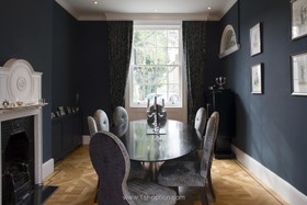 Strawberry Vale - dark colours,dining room,period,floor - wooden