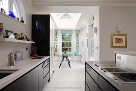 Strawberry Vale - floor - light,floor - tiled,kitchen,modern