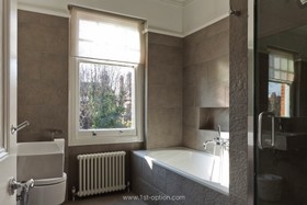 Streatham - bathroom,floor - dark,floor - tiled,modern