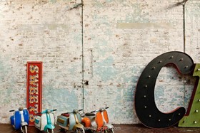 Studio East - distressed walls