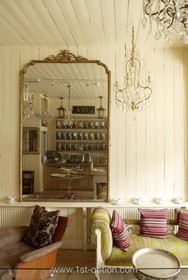 Tea Shop - antique furniture,mirror,wood panneling,period,quirky