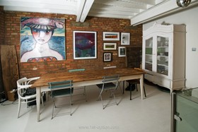 The Terrace - dining room,exposed brick,floor - light,floor - wooden