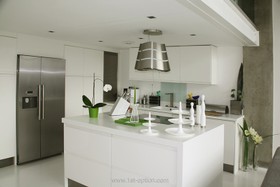 Union Wharf - kitchen island,kitchen,minimalistic,modern,white space
