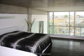 Union Wharf - bedroom,floor - dark,floor - wooden,modern