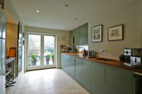 Vallance House - floor - tiled,french doors,kitchen