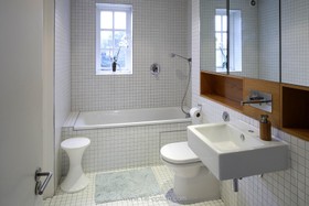 The White House - bathroom,floor - light,floor - tiled,modern