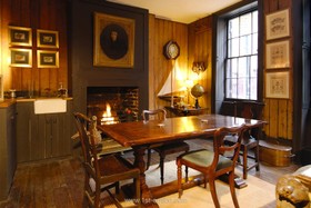Wilkes Street - antique furniture,dining room,fireplace,fireplace - working,period,wood panneling