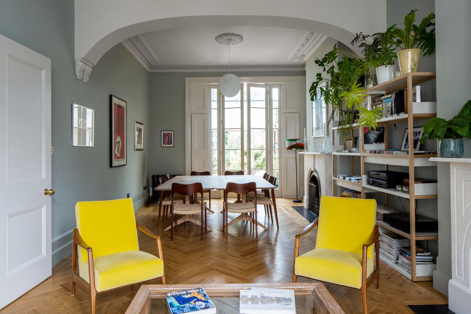 The other sitting room, leading to the dining area and kitchen beyond