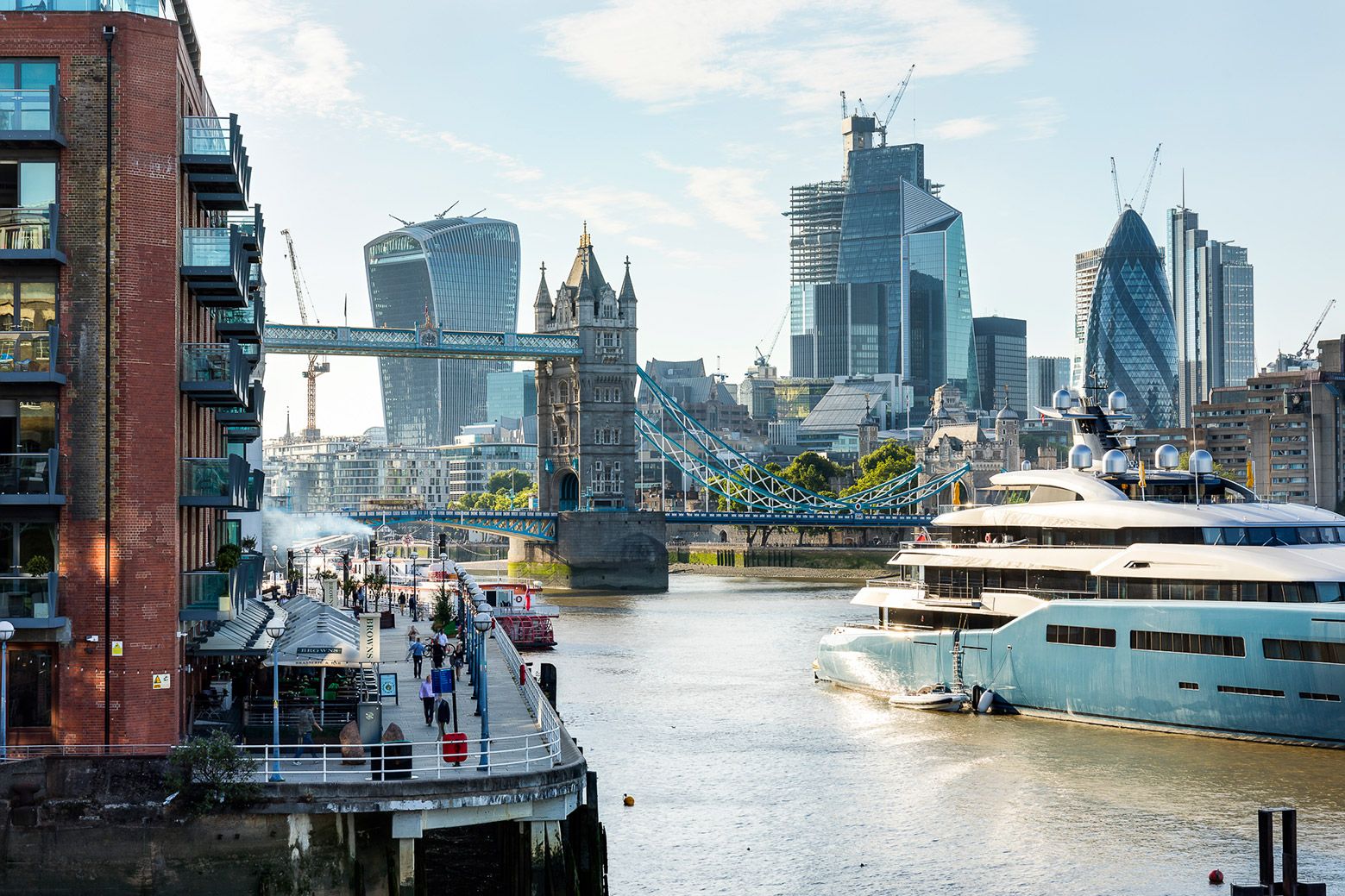 Fantastic views of the Thames and the City from Coin