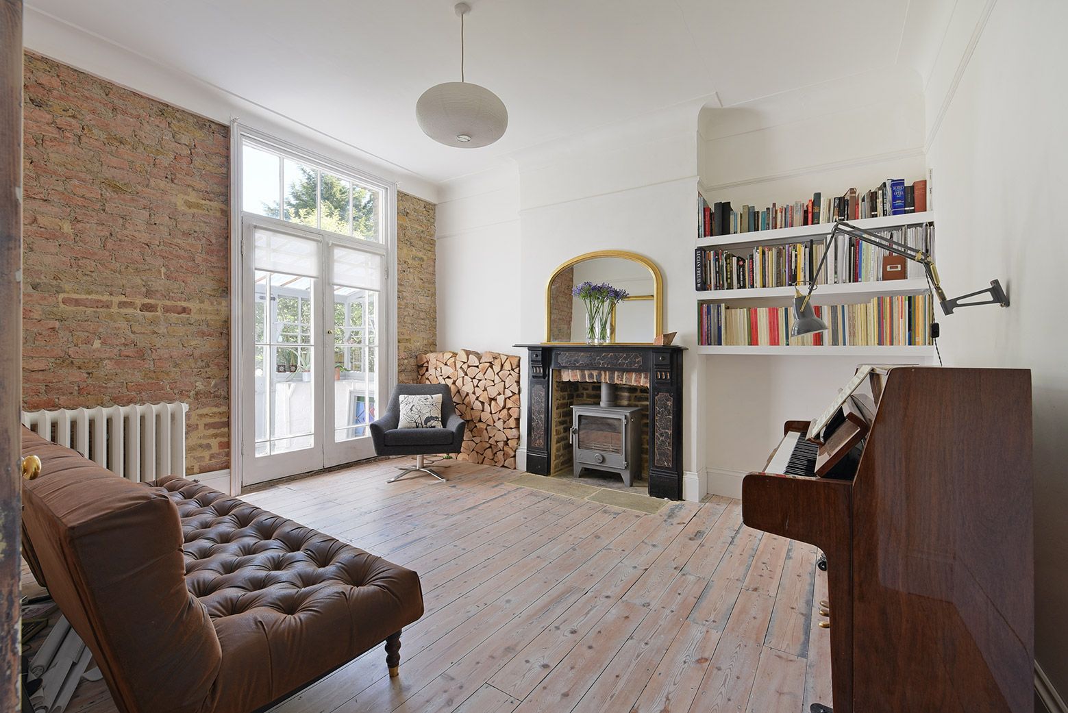 One of the two lounge areas at Hither