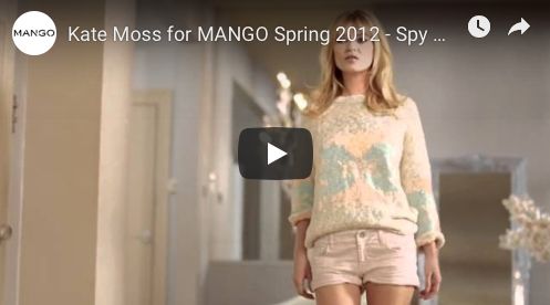 Kate Moss shoots for Mango