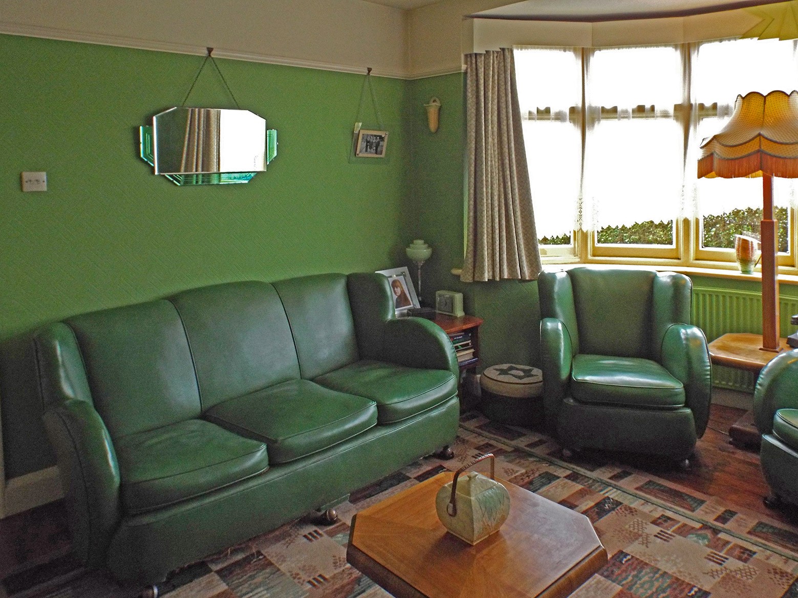 The living room at Retro House, a step back in time