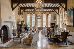 The Abbey - Beams period Gothic fireplace Wood Panelling Opulent - thumbnail