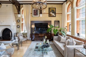 The Abbey - Beams period Gothic fireplace Wood Panelling Opulent - thumbnail