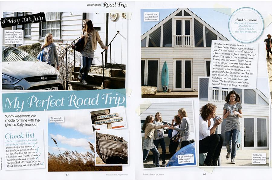 The Beach House - tearsheet for Ford (advertorial)