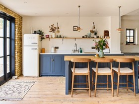 Bengeo - victorian cottage hertfordshire period family home navy kitchens - thumbnail