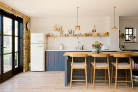 Bengeo - victorian cottage hertfordshire period family home navy kitchens - thumbnail