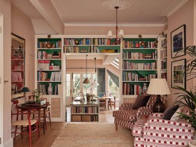 Blush - Victorian red family home kensal rise pastel house wallpaper  - thumbnail