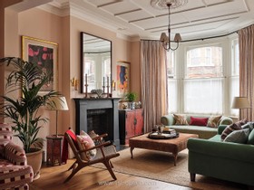 Blush - Victorian red family home kensal rise pastel house wallpaper  - thumbnail