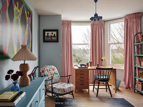 Blush - Victorian red family home kensal rise pastel house wallpaper  - thumbnail