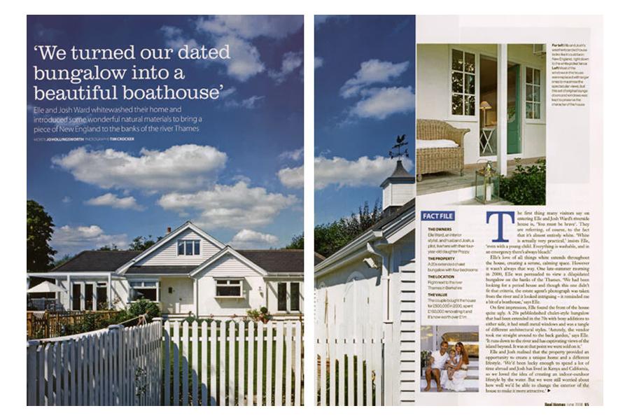 The Boathouse - tearsheet for Real Homes