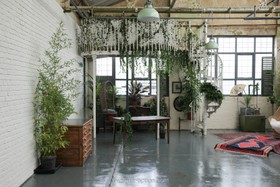 Cotton Studio - warehouse studio distressed walls plants props - thumbnail