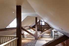 Flagstone - antique furniture wooden shutters breakfast bar wooden beams classic understated attic patio pergola fireplace - thumbnail