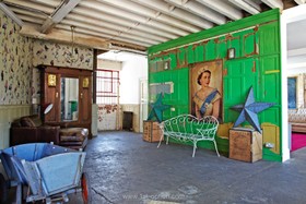 Friendly Place - warehouse studio distressed walls props one friendly place - thumbnail