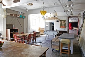 Friendly Place - warehouse studio distressed walls props one friendly place - thumbnail