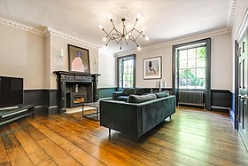 Garnon - kitchen island fireplace wooden flooring landscaped garden marble four post bed period features - cover