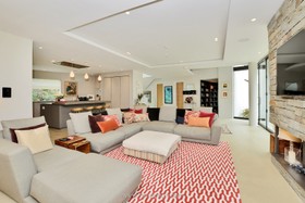 Graphite - modern kitchen island tiled floor games room exposed brick library gym pool bathtub - thumbnail