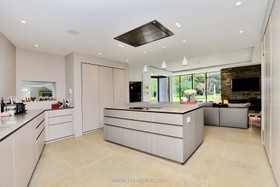 Graphite - modern kitchen island tiled floor games room exposed brick library gym pool bathtub - thumbnail