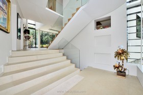 Graphite - modern kitchen island tiled floor games room exposed brick library gym pool bathtub - thumbnail