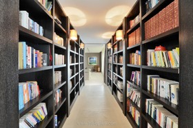 Graphite - modern kitchen island tiled floor games room exposed brick library gym pool bathtub - thumbnail