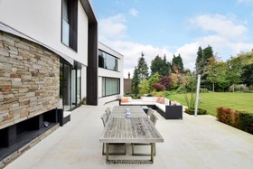 Graphite - modern kitchen island tiled floor games room exposed brick library gym pool bathtub - thumbnail