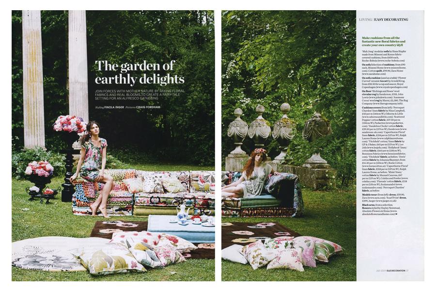 Harlow Garden - tearsheet for Elle Deco