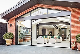 Hyde - roll top bath breakfast bar kitchen island skylight patio landscaped garden sliding doors modern renovated porcelain tile - cover