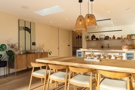 Kuku - mid-century home modern house exposed brick Mediterranean design location hire photoshoot filming london  - thumbnail