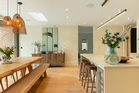 Kuku - mid-century home modern house exposed brick Mediterranean design location hire photoshoot filming london  - thumbnail