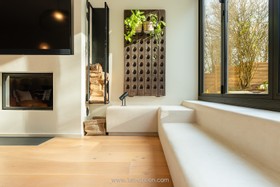 Kuku - mid-century home modern house exposed brick Mediterranean design location hire photoshoot filming london  - thumbnail