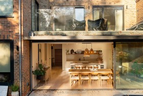 Kuku - mid-century home modern house exposed brick Mediterranean design location hire photoshoot filming london  - thumbnail