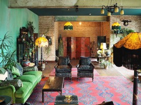 Lace Apartment South - Factory lace apartment warehouse loft conversion antique vintage retro style art deco old photoshoot shoot film set filming studio photography - thumbnail