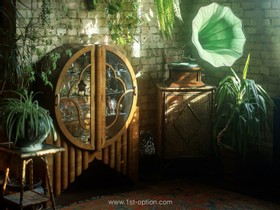 Lace Apartment South - Factory lace apartment warehouse loft conversion antique vintage retro style art deco old photoshoot shoot film set filming studio photography - thumbnail