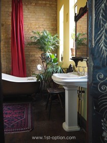 Lace Apartment South - Factory lace apartment warehouse loft conversion antique vintage retro style art deco old photoshoot shoot film set filming studio photography - thumbnail