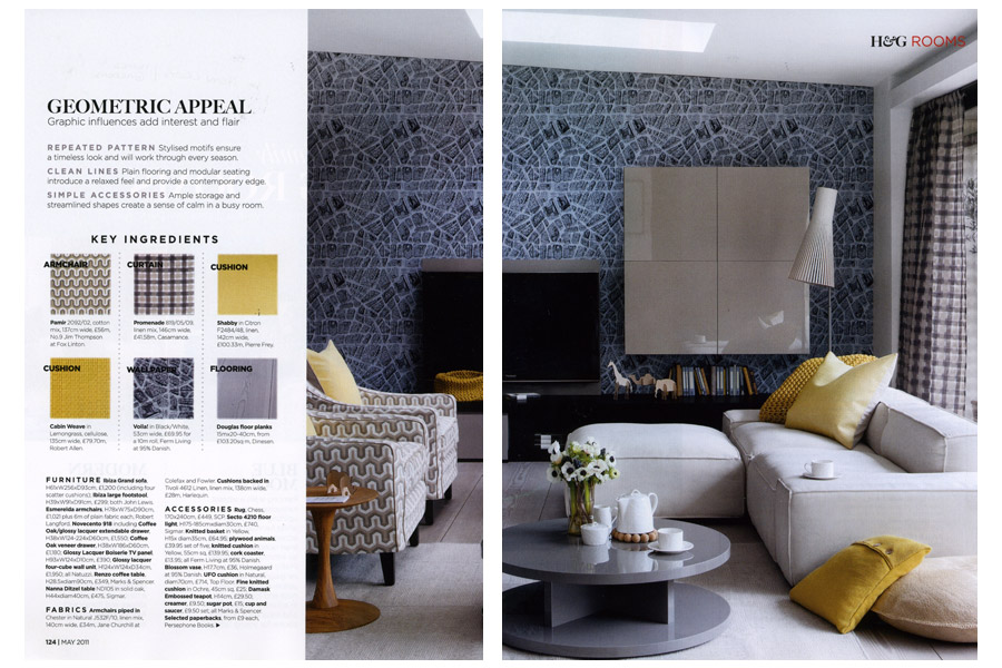 New Cross - tearsheet for Homes & Gardens