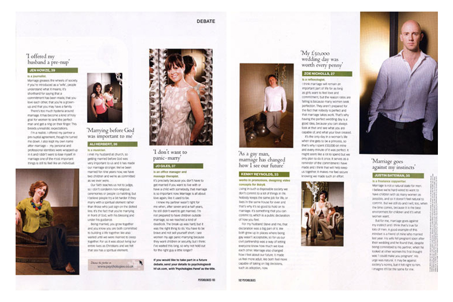 Oriel - tearsheet for Psychologies