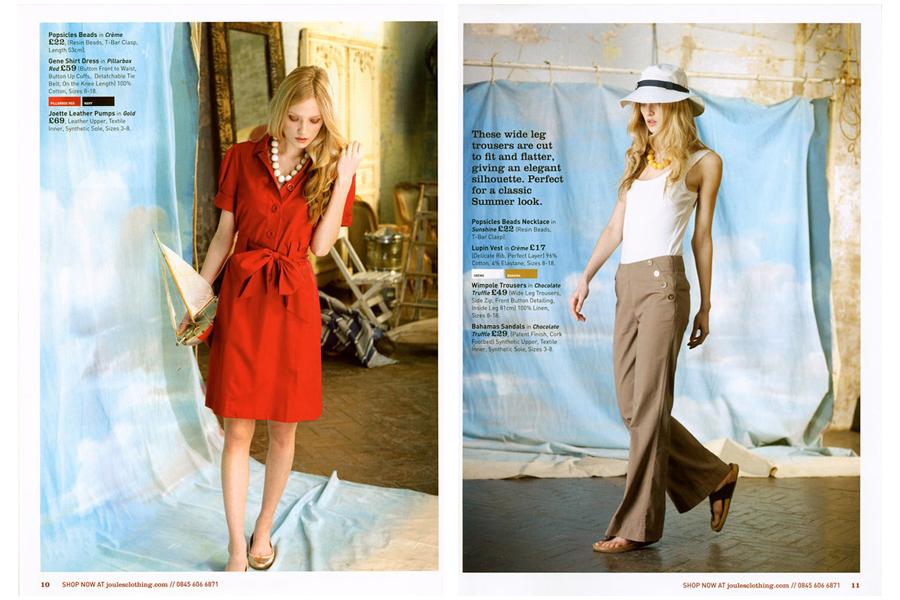 Studio East - tearsheet for Joules