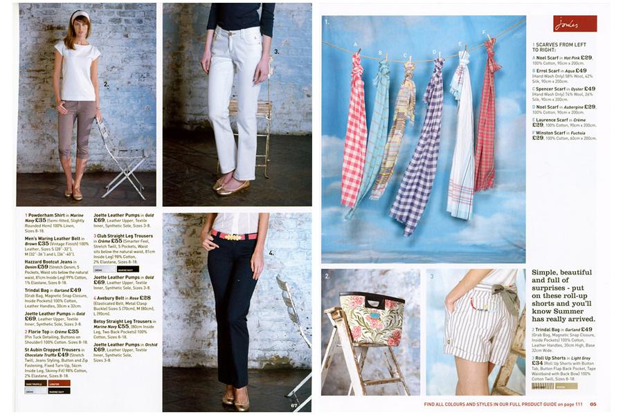 Studio East - tearsheet for Joules