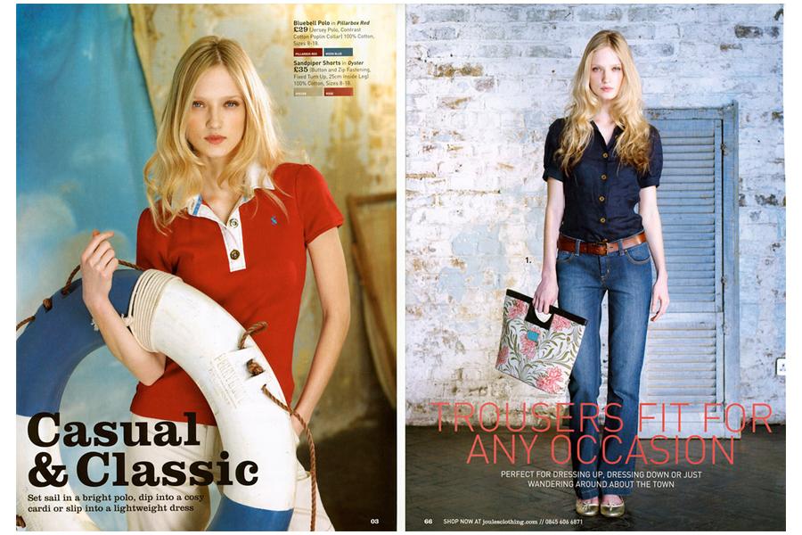 Studio East - tearsheet for Joules