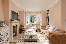 Tarma - pastel pink house family home shoot location filming photography battersea SW London - cover